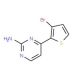 4-(3-Bromo-2-thienyl)-2-pyrimidinamine (CAS 886360-54-9) - chemical structure image