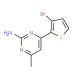4-(3-Bromo-2-thienyl)-6-methyl-2-pyrimidinamine (CAS 886360-55-0) - chemical structure image