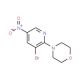 4-(3-Bromo-5-nitropyridin-2-yl)morpholine (CAS 1065074-89-6) - chemical structure image
