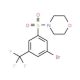 4-{[3-Bromo-5-(trifluoromethyl)phenyl]sulphonyl}morpholine (CAS 951884-77-8) - chemical structure image