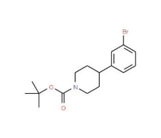 4-(3-Bromo-phenyl)-1-N-Boc-piperidine (CAS 886362-62-5) - chemical structure image
