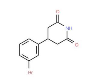 4-(3-Bromo-phenyl)-piperidine-2,6-dione (CAS 351534-35-5) - chemical structure image