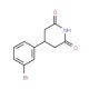 4-(3-Bromo-phenyl)-piperidine-2,6-dione (CAS 351534-35-5) - chemical structure image