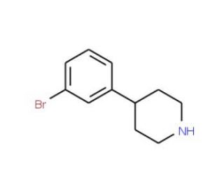 4-(3-Bromo-phenyl)-piperidine (CAS 351534-36-6) - chemical structure image