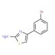 4-(3-Bromo-phenyl)-thiazol-2-ylamine (CAS 105512-81-0) - chemical structure image
