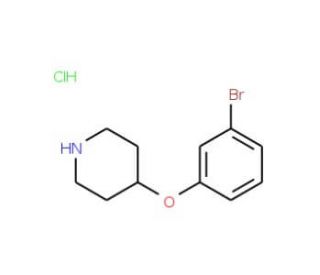 4-(3-Bromophenoxy)piperidine, HCl (CAS 1072944-50-3) - chemical structure image