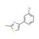 4-(3-Bromophenyl)-2-methyl-1,3-thiazole (CAS 342405-21-4) - chemical structure image