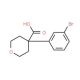 4-(3-bromophenyl)oxane-4-carboxylic acid (CAS 179420-77-0) - chemical structure image