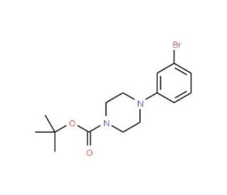 4-(3-Bromophenyl)piperazine-1-carboxylic acid tert-butyl ester (CAS 327030-39-7) - chemical structure image