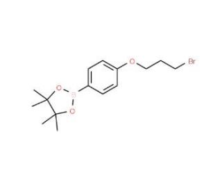 4-(3-Bromopropoxy)phenylboronic acid, pinacol ester (CAS 957061-13-1) - chemical structure image