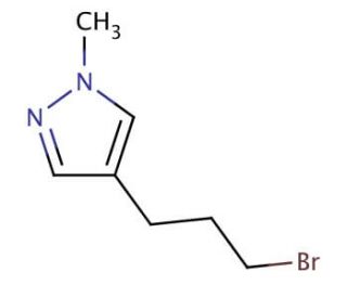 4-(3-bromopropyl)-1-methyl-1H-pyrazole - chemical structure image