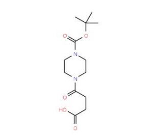 4-(3-Carboxy-propionyl)-piperazine-1-carboxylic acid tert-butyl ester (CAS 288851-44-5) - chemical structure image