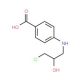 4-(3-Chloro-2-hydroxypropylamino)benzoic acid (CAS 39083-58-4) - chemical structure image