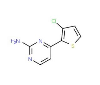 4-(3-Chloro-2-thienyl)-2-pyrimidinamine (CAS 855308-67-7) - chemical structure image