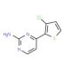 4-(3-Chloro-2-thienyl)-2-pyrimidinamine (CAS 855308-67-7) - chemical structure image