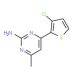 4-(3-Chloro-2-thienyl)-6-methyl-2-pyrimidinamine (CAS 863305-81-1) - chemical structure image