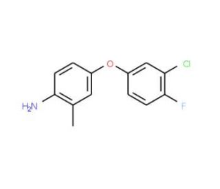 4-(3-Chloro-4-fluorophenoxy)-2-methylphenylamine - chemical structure image