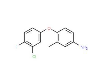 4-(3-Chloro-4-fluorophenoxy)-3-methylphenylamine - chemical structure image