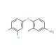 4-(3-Chloro-4-fluorophenoxy)-3-methylphenylamine - chemical structure image