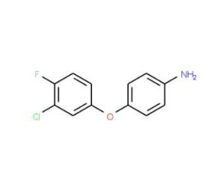 4-(3-Chloro-4-fluorophenoxy)aniline - chemical structure image