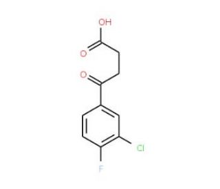 4-(3-Chloro-4-fluorophenyl)-4-oxobutyric acid (CAS 62903-16-6) - chemical structure image