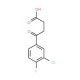 4-(3-Chloro-4-fluorophenyl)-4-oxobutyric acid (CAS 62903-16-6) - chemical structure image