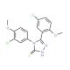 4-(3-Chloro-4-methoxy-phenyl)-5-(5-chloro-2-methoxy-phenyl)-4H-[1,2,4]triazole-3-thiol - chemical structure image