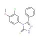 4-(3-Chloro-4-methoxy-phenyl)-5-phenyl-4H-[1,2,4]triazole-3-thiol - chemical structure image