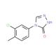 4-(3-Chloro-4-methylphenyl)-1H-1,2,4-triazol-5(4H)-one (CAS 1065074-18-1) - chemical structure image