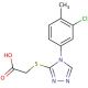 {[4-(3-chloro-4-methylphenyl)-4H-1,2,4-triazol-3-yl]thio}acetic acid - chemical structure image
