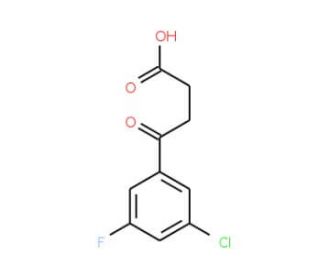 4-(3-Chloro-5-fluorophenyl)-4-oxobutyric acid (CAS 845790-47-8) - chemical structure image