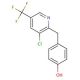 4-{[3-Chloro-5-(trifluoromethyl)-2-pyridinyl]-methyl}benzenol - chemical structure image