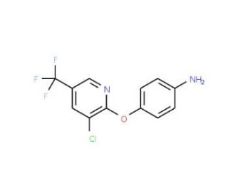 4-{[3-Chloro-5-(trifluoromethyl)-2-pyridinyl]-oxy}aniline - chemical structure image