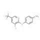 4-{[3-Chloro-5-(trifluoromethyl)-2-pyridinyl]-oxy}aniline - chemical structure image