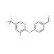 4-{[3-Chloro-5-(trifluoromethyl)-2-pyridinyl]-oxy}benzenecarbaldehyde - chemical structure image