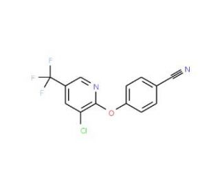 4-{[3-Chloro-5-(trifluoromethyl)-2-pyridinyl]-oxy}benzenecarbonitrile - chemical structure image