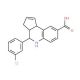 4-(3-Chloro-phenyl)-3a,4,5,9b-tetrahydro-3H-cyclopenta[c]quinoline-8-carboxylic acid - chemical structure image