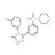 4-(3-Chloro-phenyl)-5-[3-(morpholine-4-sulfonyl)-phenyl]-4H-[1,2,4]triazole-3-thiol - chemical structure image