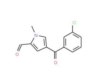 4-(3-Chlorobenzoyl)-1-methyl-1H-pyrrole-2-carbaldehyde - chemical structure image