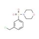 4-{[3-(chloromethyl)phenyl]sulfonyl}morpholine - chemical structure image