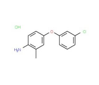 4-(3-Chlorophenoxy)-2-methylaniline hydrochloride - chemical structure image