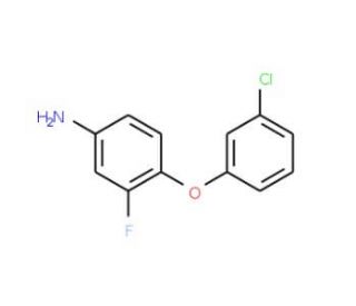 4-(3-Chlorophenoxy)-3-fluoroaniline - chemical structure image