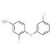 4-(3-Chlorophenoxy)-3-fluoroaniline - chemical structure image