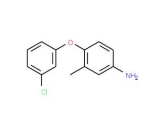 4-(3-Chlorophenoxy)-3-methylaniline - chemical structure image