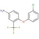 4-(3-Chlorophenoxy)-3-(trifluoromethyl)aniline - chemical structure image