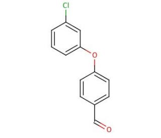 4-(3-Chlorophenoxy)benzaldehyde (CAS 164522-90-1) - chemical structure image