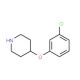 4-(3-Chlorophenoxy)piperidine (CAS 97840-40-9) - chemical structure image