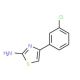 4-(3-chlorophenyl)-1,3-thiazol-2-amine (CAS 90533-23-6) - chemical structure image
