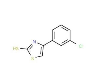 4-(3-chlorophenyl)-1,3-thiazole-2-thiol - chemical structure image