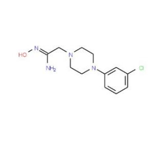 4-(3-Chlorophenyl)-1-piperazineacetamidoxime (CAS 261623-65-8) - chemical structure image